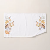Elegante Festieve Waterverf Winter Bosdieren Bad Handdoek (Handdoek)