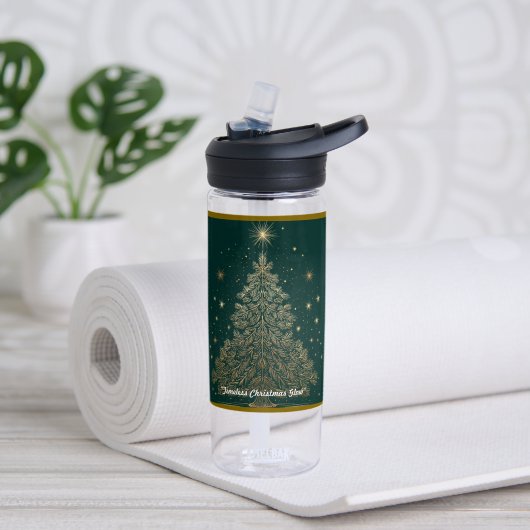 “Elegante Festive Harmonie” Waterfles (Yoga (Gedraaid) )