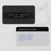 Elegante fibra de carbono oro moderna  profesional visitekaartje (Voorkant / Achterkant)