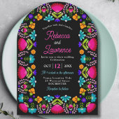 Elegante fiesta arch bruiloft Uitnodigingen