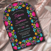 Elegante fiesta arch bruiloft Uitnodigingen