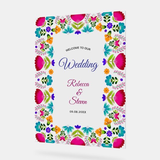 Elegante fiesta bruiloft acryl bord (Hoek)