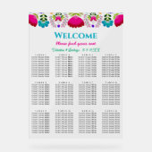Elegante fiesta bruiloft acryl bord (Voorkant)