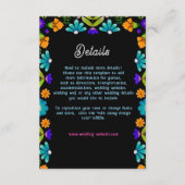 Elegante fiesta bruiloft details informatiekaartje (Voorkant)