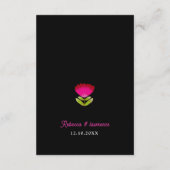 Elegante fiesta bruiloft details informatiekaartje (Achterkant)