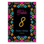 Elegante fiesta bruiloft kaart (Voorkant)