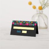 Elegante fiesta bruiloft plaatskaartje (Voorkant)