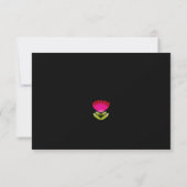Elegante fiesta bruiloft RSVP kaartje (Achterkant)