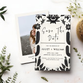 Elegante Fiesta Cactus Floral Mexicaanse bruiloft Save The Date