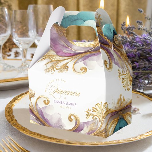 Elegante Fiesta Quinceanera Welkom ID1029 Bedankdoosjes