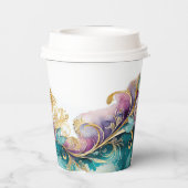 Elegante Fiesta Quinceanera Welkom ID1029 Papieren Bekers (Achterkant)