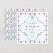 Elegante Fiesta repetitie diner uitnodiging (Voorkant / Achterkant)