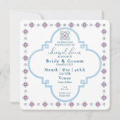 Elegante Fiesta repetitie diner uitnodiging (Voorkant)