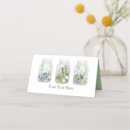 Elegante Fiesta Terrarium Bloemige Succulent Showe Plaatskaartje