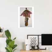 Elegante figuur met kralen poster (Thuiskantoor)