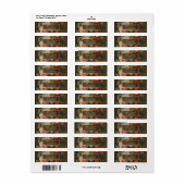 Elegante Fijne Kunst Bloemstuk Bruiloft Etiket (Full Sheet)