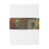 Elegante Fijne Kunst Bloemstuk Bruiloft Uitnodigingen Wikkel (Achterkant Voorbeeld)
