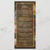 Elegante Fijne Kunst Bloemstuk Stilleven Bruiloft Menu (Voorkant)
