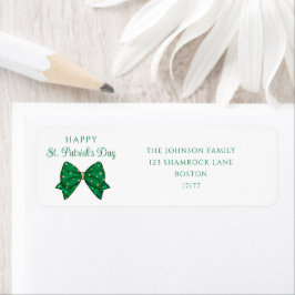 Elegante fijne St. Patrick's Dag-adres Etiket