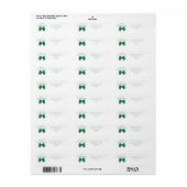 Elegante fijne St. Patrick's Dag-adres Etiket (Full Sheet)