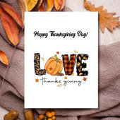 Elegante fijne Thanksgiving Day Briefkaart