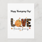 Elegante fijne Thanksgiving Day Briefkaart (Voorkant)