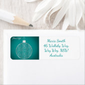 Elegante filigraan bauble etiket (Insitu)