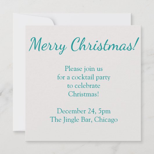 Elegante filigraan bauble kaart (Achterkant)