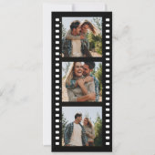 Elegante Filmstrook Fotocabine Bladwijzer Save The Date (Voorkant)