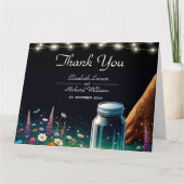 Elegante Firefly rustieke bruiloft uitnodiging (Voorkant)