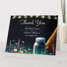 Elegante Firefly rustieke bruiloft uitnodiging