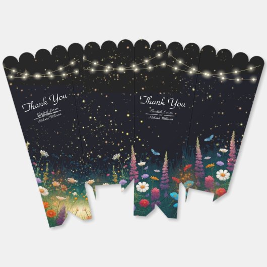 Elegante Firefly rustieke bruiloft uitnodiging Fav Bedankdoosjes (Ongevouwen)