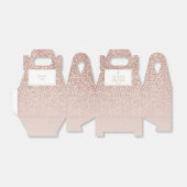 Elegante First Holy Communion Roos Gouden Glitter Bedankdoosjes (Uitgevouwen)