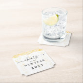 Elegante Fizz Bubbles juicht oudejaarsavond Kartonnen Onderzetters (Insitu)