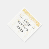 Elegante Fizz Bubbles juicht oudejaarsavond Servet (Hoek)