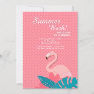 Elegante Flamingo Uitnodiging