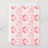 Elegante Flawless Grote Sakura Bloemenbruiloft Kaart (Achterkant)