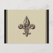 Elegante Fleur DE lis Briefkaart (Voorkant)