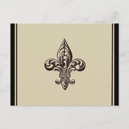 Elegante Fleur DE lis Briefkaart (Voorkant)