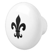 Elegante fleur de lis icoon deur en lade knoppen (Rechts)