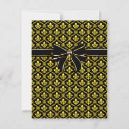 Elegante Fleur de Lis Kaart