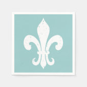 Elegante fleur de lis papieren servetten voor brui (Voorkant)