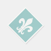 Elegante fleur de lis papieren servetten voor brui (Hoek)
