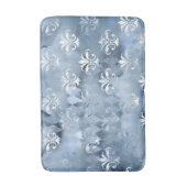 Elegante Fleur-de-Lis - Vintage Blauw Frans Badmat (Voorkant Verticaal)