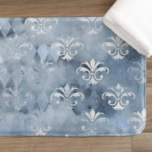 Elegante Fleur-de-Lis - Vintage Blauw Frans