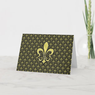 Elegante Fleur de Lis Zakelijke Visitekaart Feestdagen Kaart