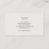 Elegante Flora, l Goud en Paarse Visitekaartje (Achterkant)