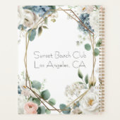 Elegante Flora Persoonlijke Trouwplanner Planner (Achterkant)