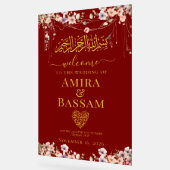 Elegante FloraI Wildflower Islamitische koppels Tr Acryl Bord (Hoek)