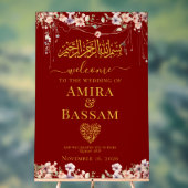 Elegante FloraI Wildflower Islamitische koppels Tr Acryl Bord (Neutraal)